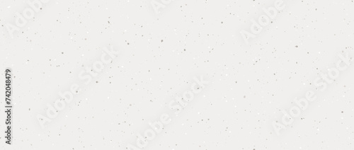 Craft grain paper seamless texture. Natural grey grunge surface design. Cream gray color rice paper repeating wallpaper. Vintage ecru background with dots, particles, speckles, specks, flecks. Vector photo