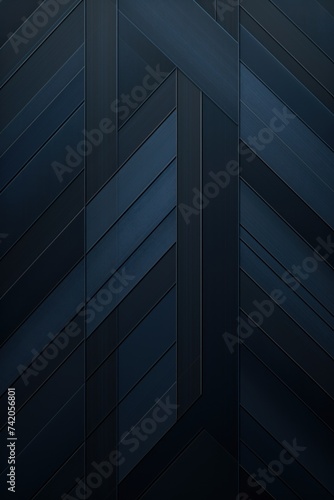 Dark Navy Blue grunge stripes abstract banner design. Geometric tech background. Vector