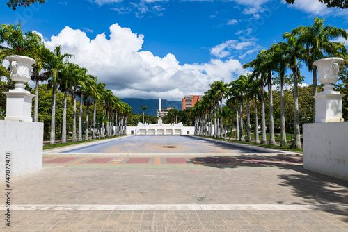 Caracas, Venezuela: view of the "Paseo Los Próceres" (Walkway of the Heroes).