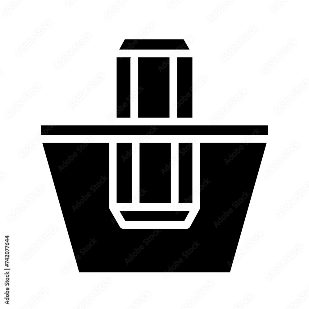 Bag Pack Plastic Glyph Icon Bag Pack Plastic Glyph Icon
