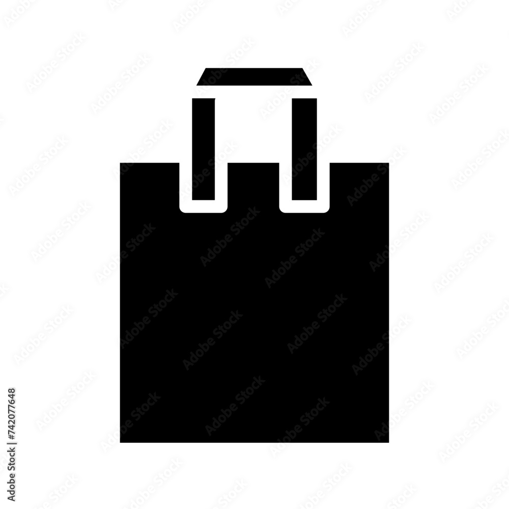 Bag Pack Plastic Glyph Icon Bag Pack Plastic Glyph Icon