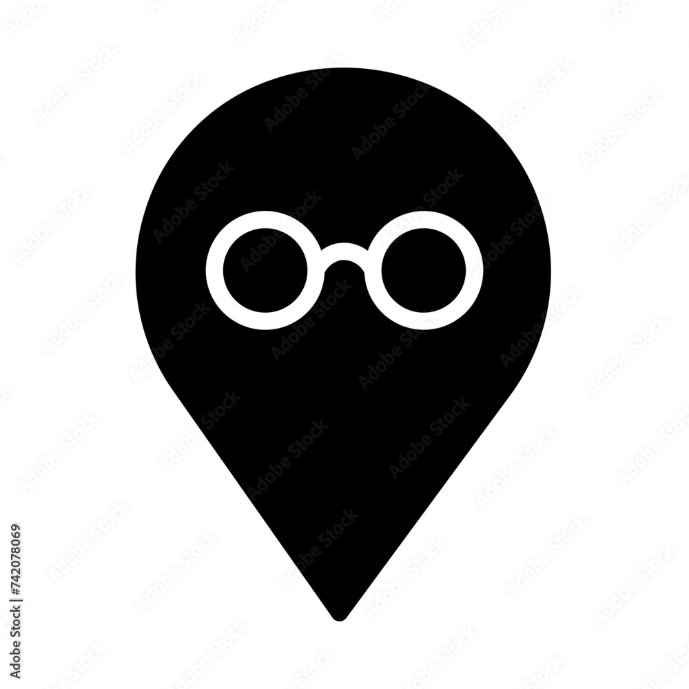 Fotografie Optical View Medical Glyph Icon