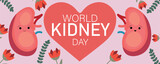 Awareness banner for World Kidney Day