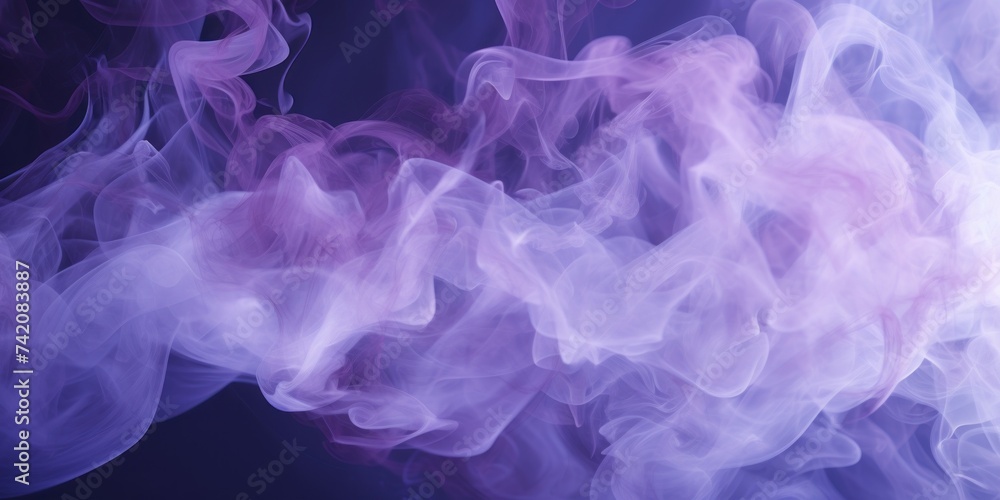 Lilac smoke exploding outwards with empty center