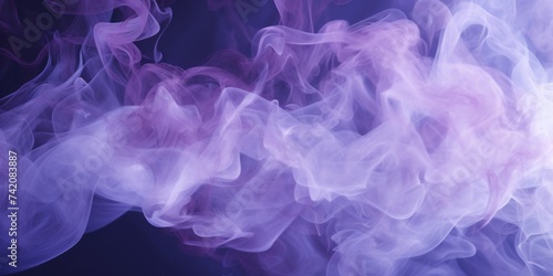Lilac smoke exploding outwards with empty center © Celina