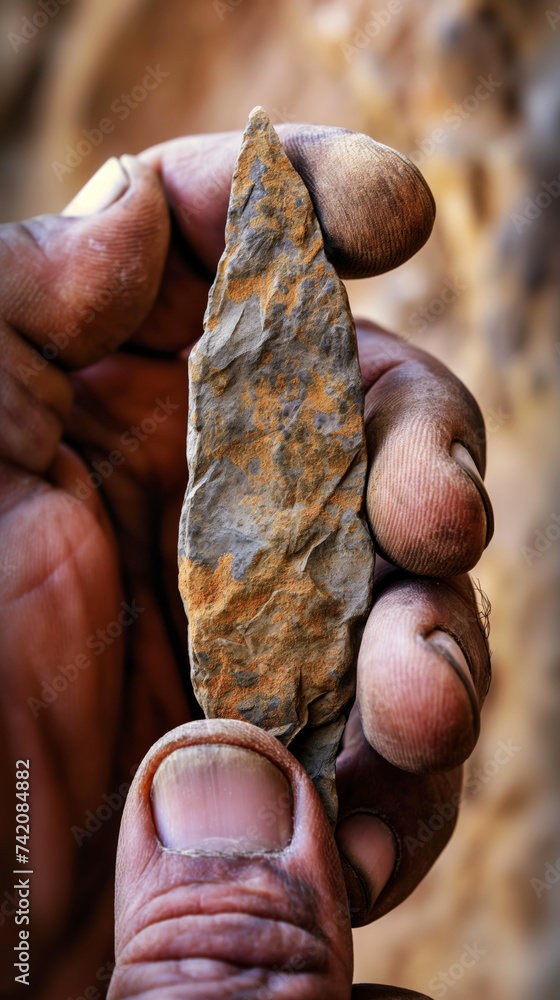 Neanthal Rottip Ready for the Hunt - Homo Habilis and Spear - Precision of the Hunt ...