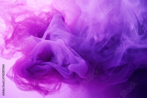 Purple smoke exploding outwards with empty center