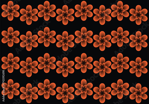 pattern flower cool template design