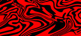 Abstract trippy red and black psychedelic background with melting and distorting lines resembling meat texture.
