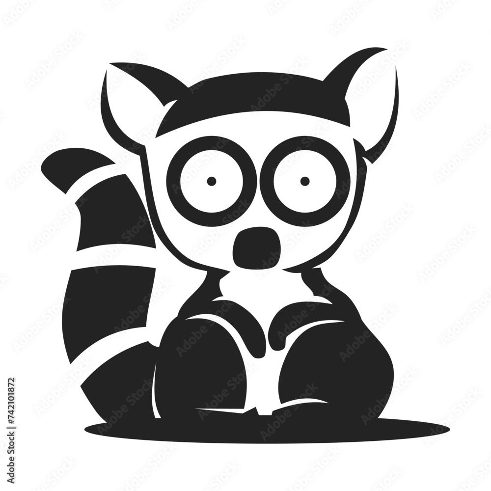 lemur logo template Isolated. Brand Identity. Icon Abstract Vector graphic lemur logo template Isolated. Brand Identity. Icon Abstract Vector graphic