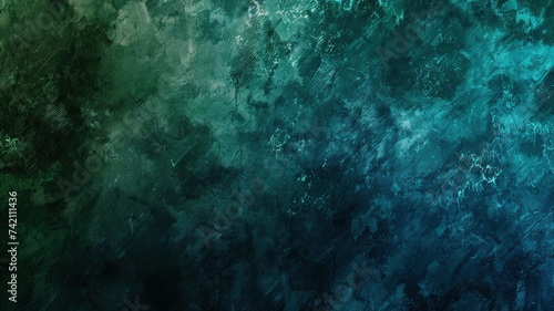 Black blue green abstract texture background. Color gradient - generative ai