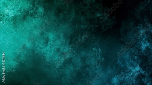 Black blue green abstract texture background. Color gradient - generative ai