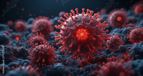  Viral Infection - A Close-Up Look at the Battle Within © vivekFx