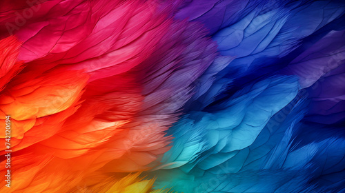Rainbow Feathers Abstract Texture background Highly Detailed © ArtStockVault
