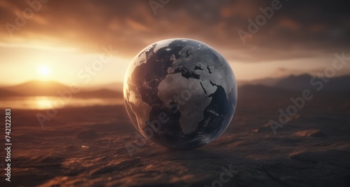  A solitary Earth, a symbol of our fragile existence