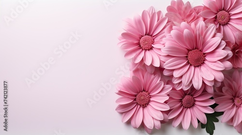 Beautiful Flower with Ample Space for Adding Text  Perfect for Design Projects