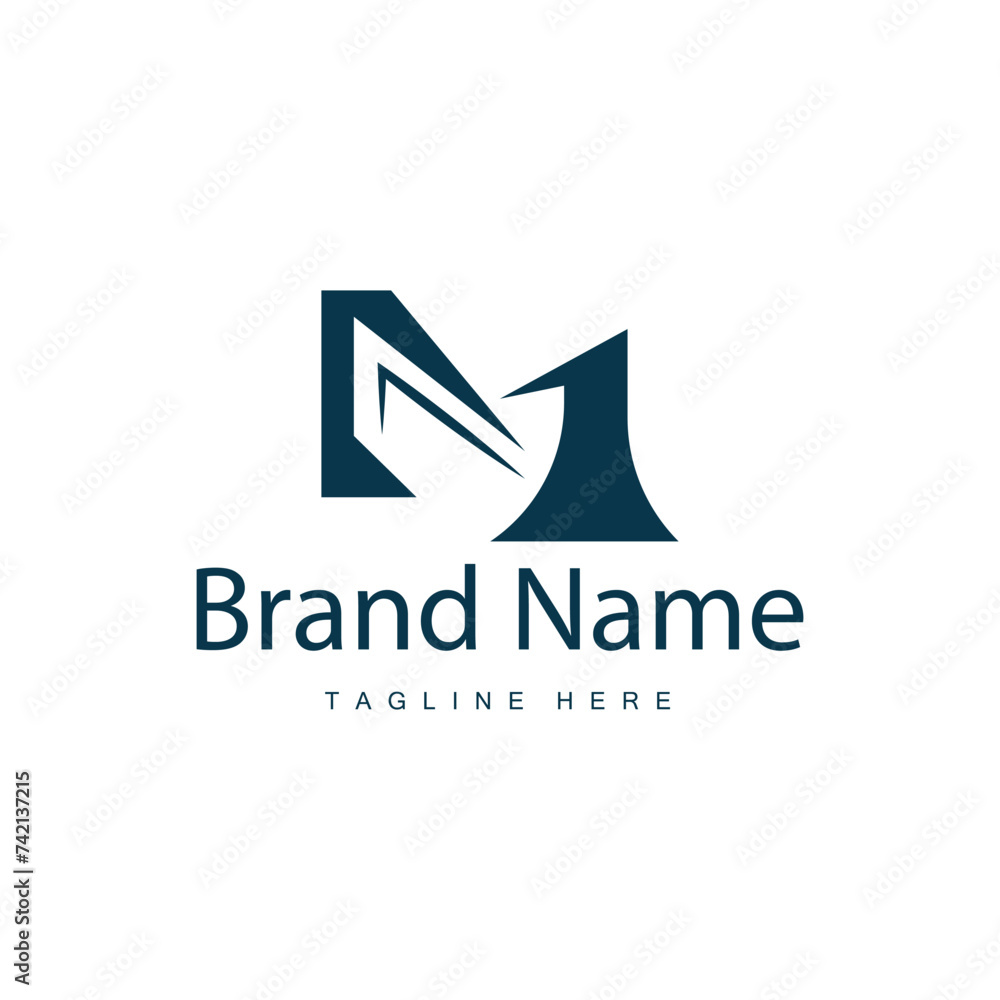 M letter logo in simple style Luxury product brand template illustration M letter logo in simple style Luxury product brand template illustration