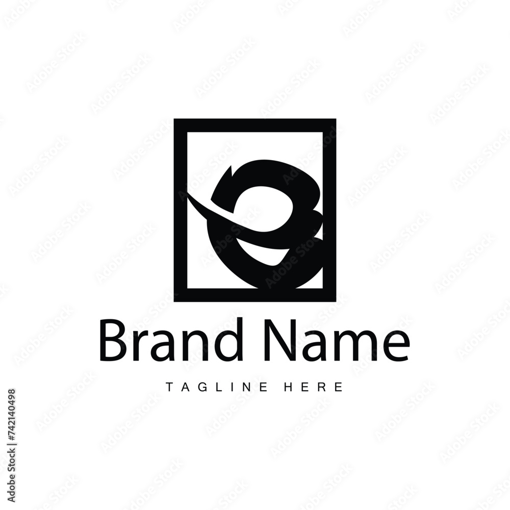 Obraz premium E letter logo in simple style Luxury product brand template illustration