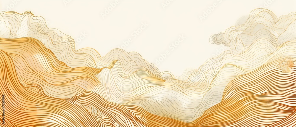 Sepia Waves and Curves - Rhythmic Nature Abstract Art Sepia Waves and Curves - Rhythmic Nature Abstract Art