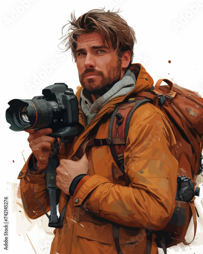 photographer with camera