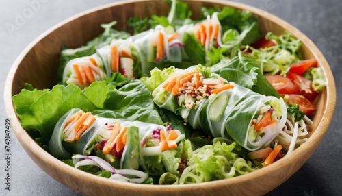  Fresh and vibrant salad, ready to be enjoyed!