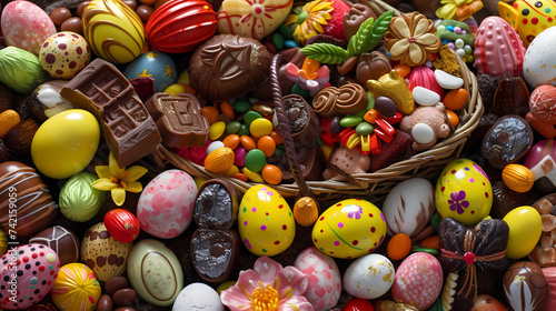 beautifully arranged Easter basket