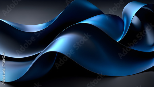 abstract-ribbon-winding-fluidly-through-a-3d-space-various-shades-of-iridescence-reflecting-off