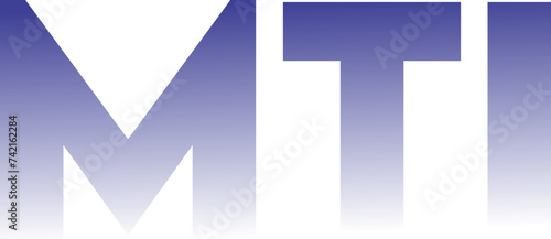 MTI Letter Initial Logo Design Template Vector Illustration photo
