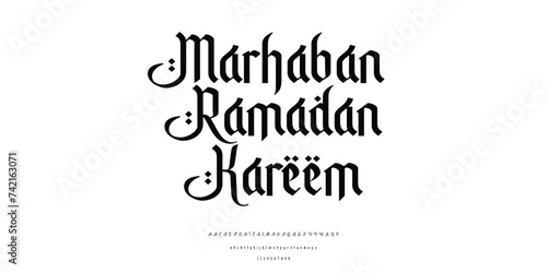 Marhaban Ramadan Islamic Alphabet Font