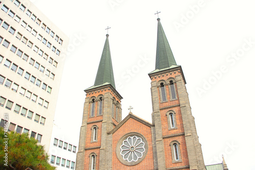 Gyesan Cathedral in Daegu, South Korea