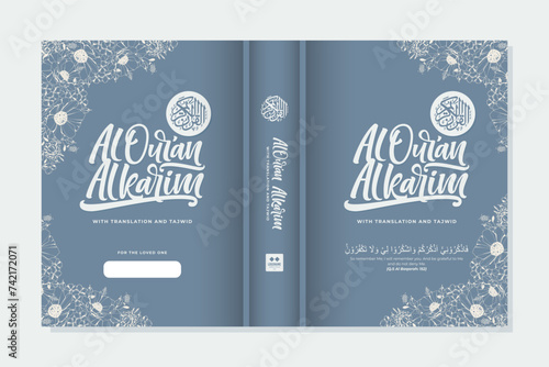 floral design al quran book cover 5 photo