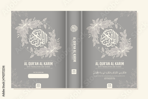 floral design al quran book cover 3