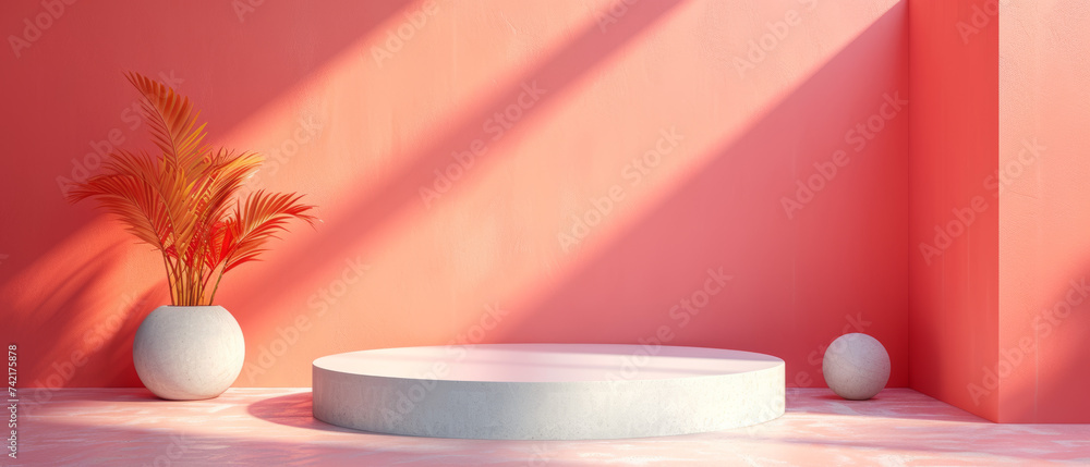 Potted Plant on White Table Potted Plant on White Table
