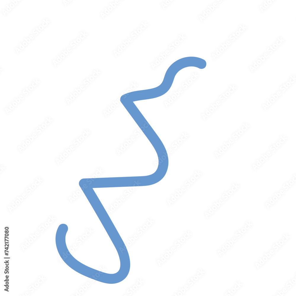 Abstract squiggly lines vectors 