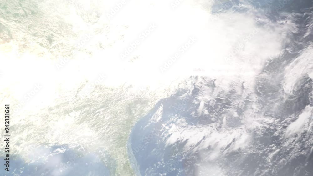 Earth zoom in from space and focus on Lumberton, North Carolina, USA. 3D Animation. Satellite view. Background for travel intro. Images from NASA Earth zoom in from space and focus on Lumberton, North Carolina, USA. 3D Animation. Satellite view. Background for travel intro. Images from NASA