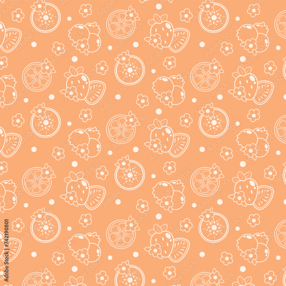 Cute fruit slice decoration vector art design Cute fruit slice decoration vector art design