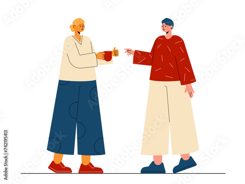 Social diversity vector illustration.