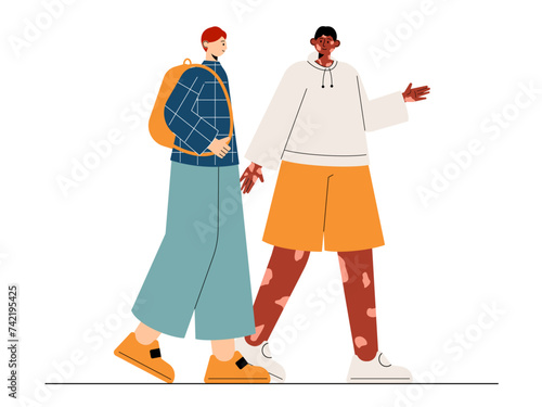 Social diversity vector illustration.