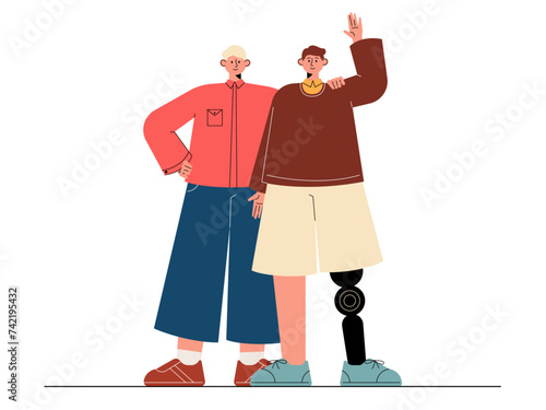 Social diversity vector illustration.
