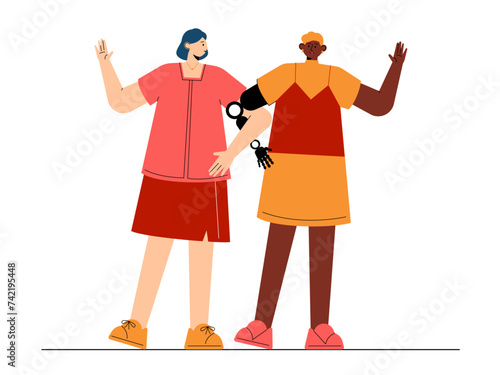 Social diversity vector illustration.