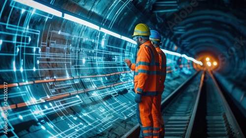 The innovative engineer designed a revolutionary tube tunnel for transportation, transforming the city's infrastructure for faster and more efficient transport.