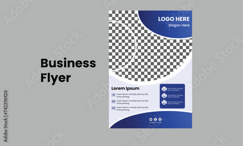 Business Flyer Template with Contact Information