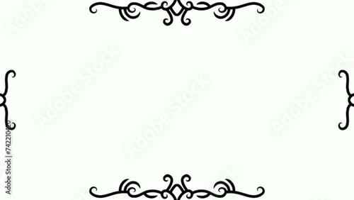 step by step drawing video of floral ornamen border 