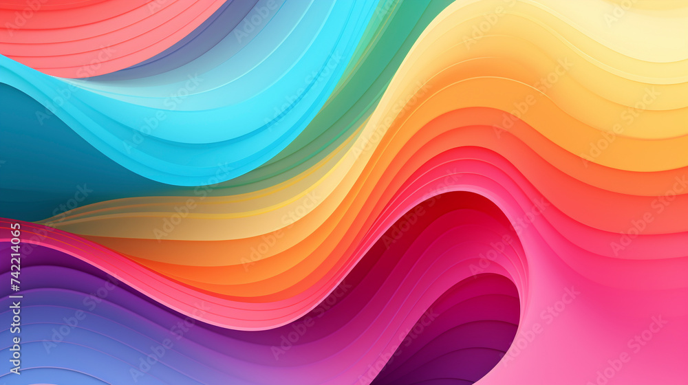 Rainbow waves colorful wallpaper background Rainbow waves colorful wallpaper background