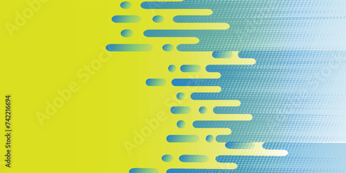 Abstract modern hipster graphic futuristic background. Yellow background with stripes. Vector abstract texture design background, bright poster, yellow and blue banner background Vector illustration.