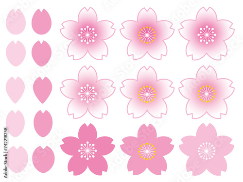 桜イラストセット