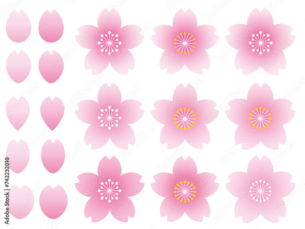 桜イラストセット2 桜イラストセット2