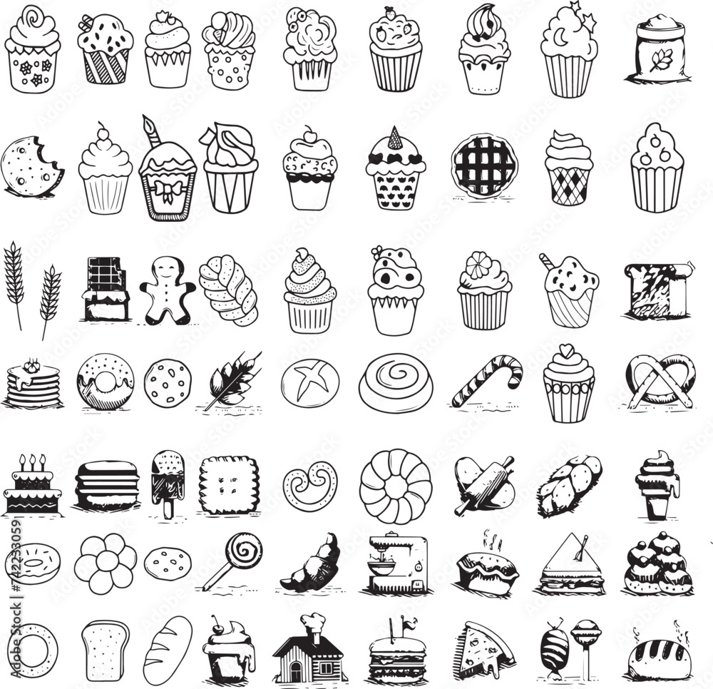 icon Cake doodle icon Cake doodle