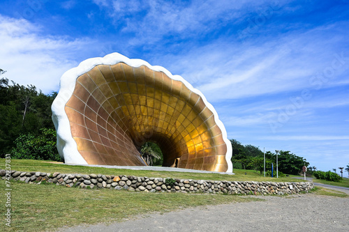 Kaohsiung, Taiwan- JUL 16, 2023: Sound of Sea: The Pearl is Kaohsiung tourist attractions.