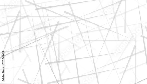 Random chaotic lines abstract geometric pattern . Abstract lines in black and white tone of many squares and rectangle shapes on white background.